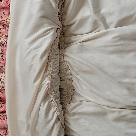 Torrid Pink Boho Floral Washable Crinkle Gauze Cris Cross Back Top - Size 1X - Picture 9 of 12